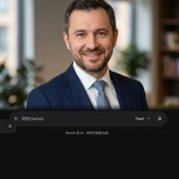 Профессиональный портрет уверенного бизнесмена компании Мир Дизайна на нейтральном размытом студийном фоне