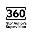 Минималистичная одноцветная иконка авторского надзора 360 градусов для дизайна интерьера на белом фоне